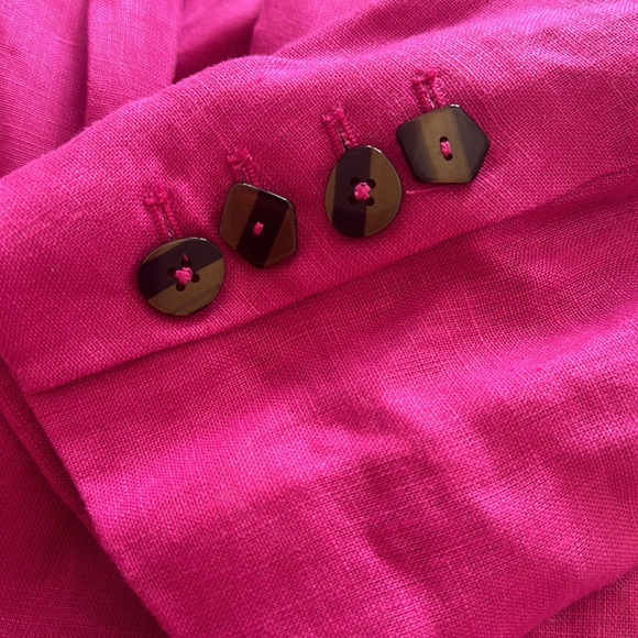 FARM Rio Linen blazer in peony size small - Picture 9 of 10